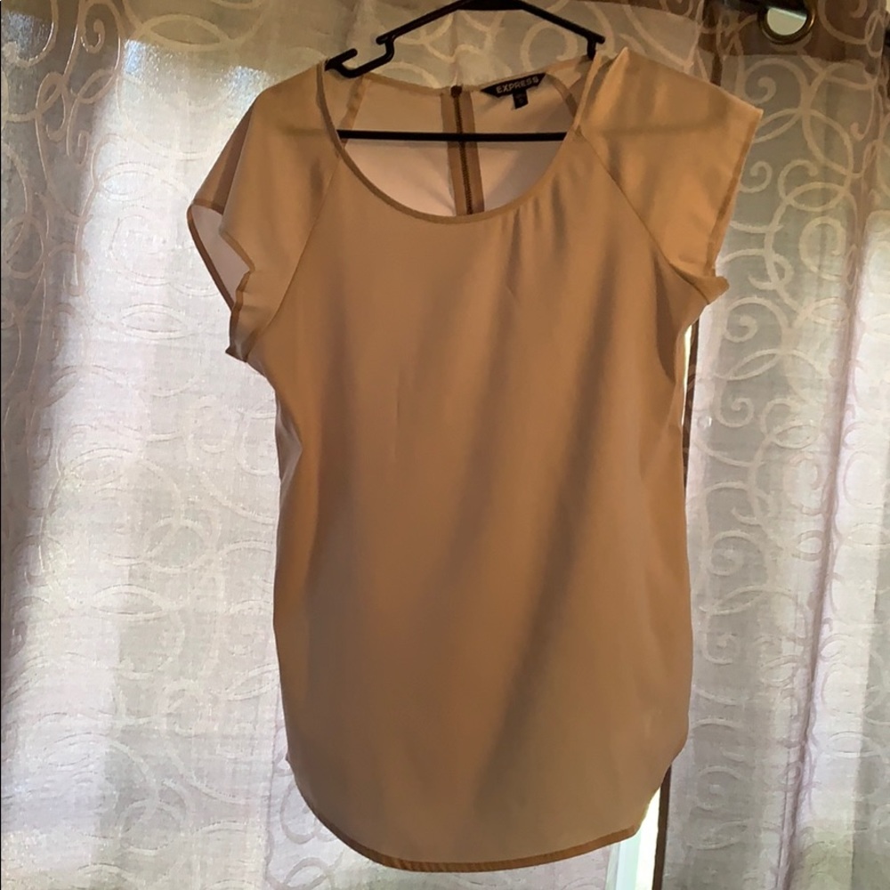 Express tan top